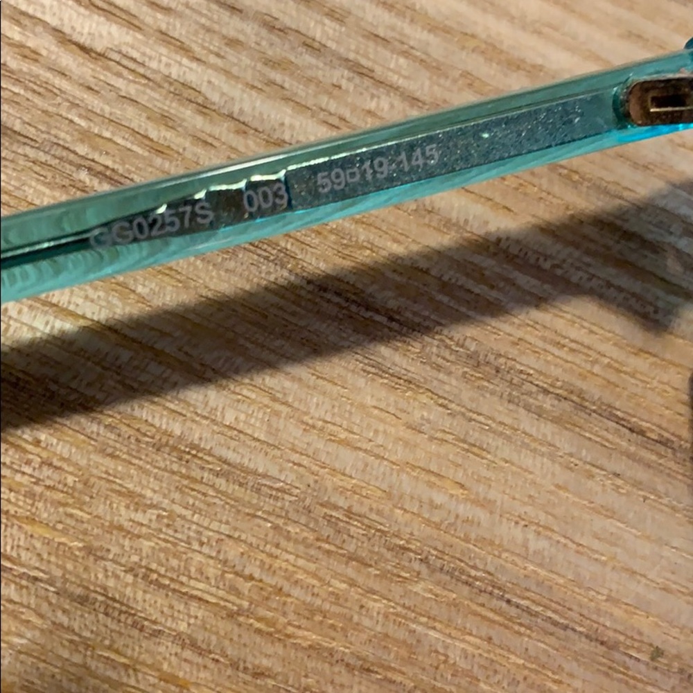 Gucci Blue Oversized Round Acetate Sunglasses - Picture 4 of 5